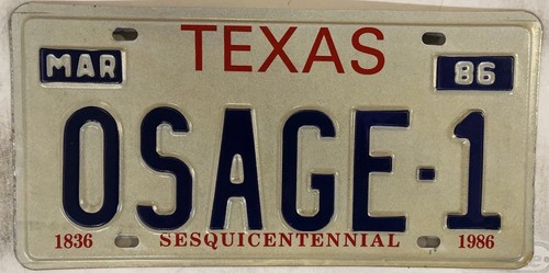 Vanity osage nation - vanity, targa