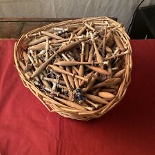 Antichi fuselli per tombolo ricamo cantù a doppia testa