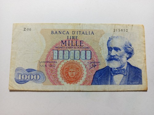 1000 lire verdi primo - primo, tipo