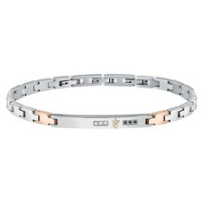 Maserati – Bracciale Uomo Acciaio e Oro Rosa (JM521ATY11)