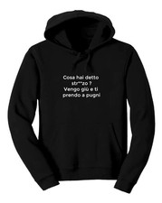 Felpa stampata nero enzo - felpa,