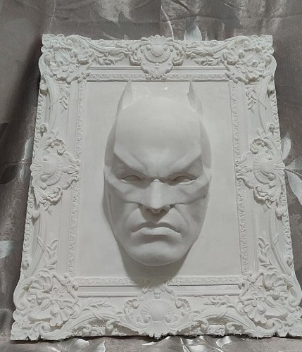 Batman luxury white face - batman,