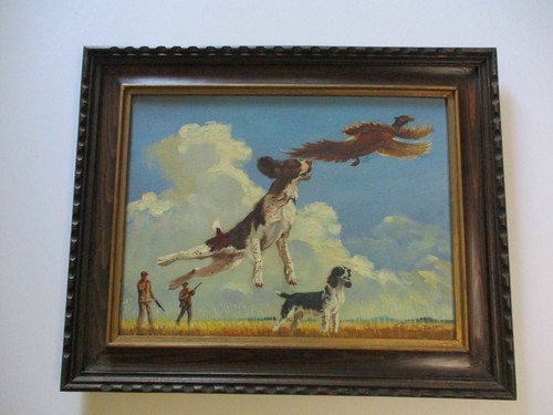 Quadro olio vintage - olio, cane