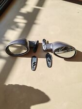 COPPIA SPECCHIETTI LATERALI IN PLASTICA GRIGIO, Mod. CALIFORNIA FIAT 500 126