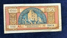 BIGLIETTO LOTTERIA SOLIDARIETA’ NAZIONALE 1946 