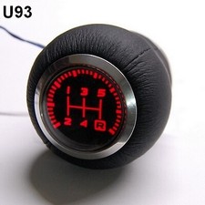 ALFA   Pomello di cambio in pelle retroilluminato  5 velocità led rosso