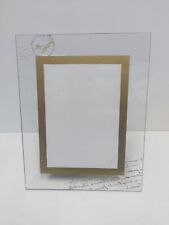 CORNICI DA TAVOLO 2 PEZZI PORTAFOTO FOTOGRAFIA LEGNO E VETRO