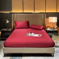 Set lenzuola materasso seta gelso naturale lusso lenzuola di fascia alta