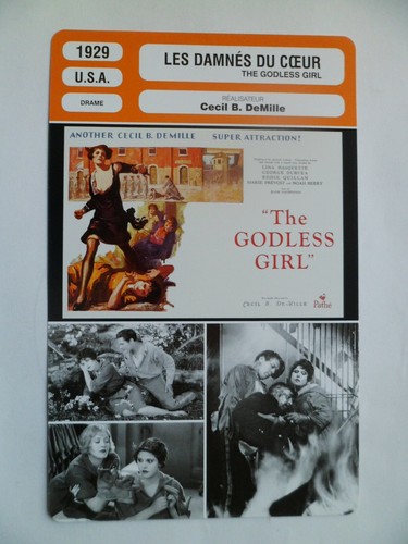 Carte fiche cinema 1929 - carte,