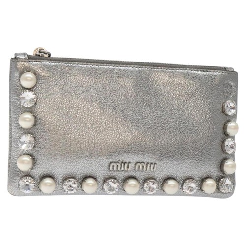 Borsa miu pelle - in, argento