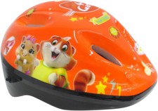 CASCO BAMBINI CASCHETTO PROTETTIVO OMOLOGATO ARANCIONE BICI 44 GATTI ALBRI