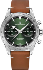 Pagani Design 1766 Orologio Da Uomo Vintage Cronografo VK64 Movimento Al Quarzo 