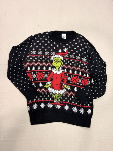 The grinch black sweater - the,