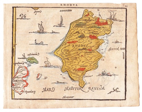 Mappa dell isola rodi - di,