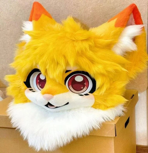 Fursuit long haired dog fox - long,