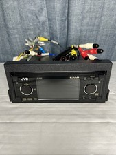 Ricevitore DVD/CD JVC KD-AVX2 autoradio unità principale con cablaggio + filtro alimentazione funzionante