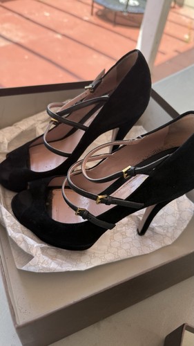 Gucci plateau nero tacco