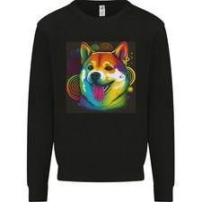Un Felpa Colorata Per Bambini Con Shiba Inu