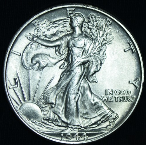 1944 50c walking liberty mezzo - 1944,