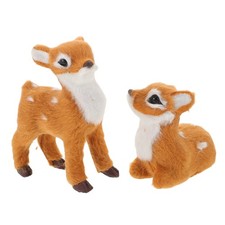  2 Pezzi Peluche Cerbiatto
