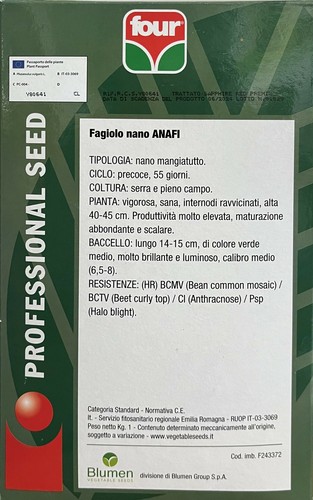 Fagiolo nano anafi - fagiolo,