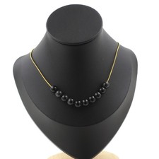 Collana 10 Perle Obsidiana