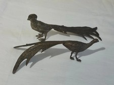 Coppia di fagiani in bronzo