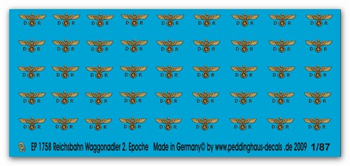 Peddinghaus decals 1758 - decals, 1/87