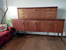 Madia, credenza d'epoca legno con vano bar e cassetti Vintage anni  50