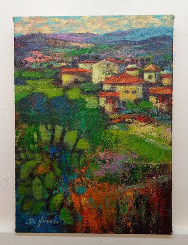 Quadro dipinto paesaggio olio - quadro,