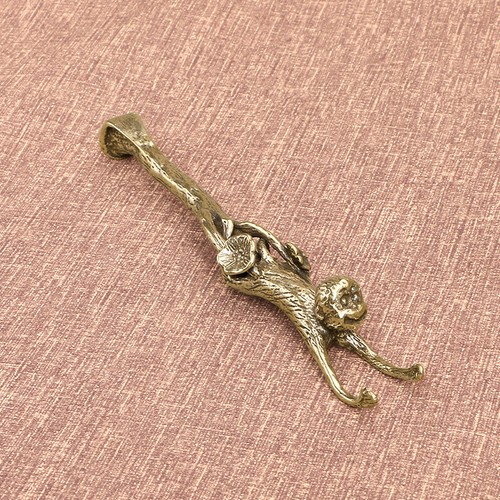Statuina scimmia ottone - in,