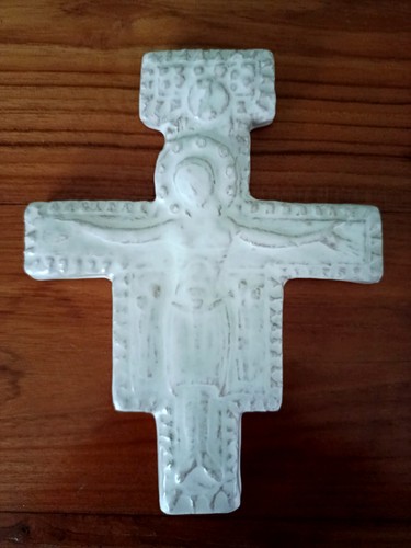 Crocifisso ceramica arte - ceramica, d'arte