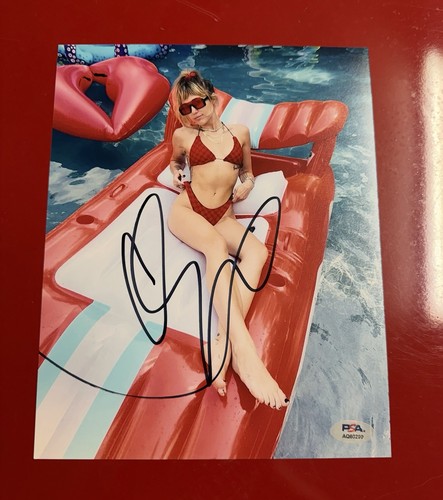 Foto firmata miley - cyrus, 8x10
