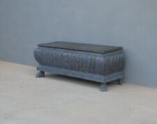 Cassapanca panca con piano apribile laccata Shabby Chic st.neorinascimento, '900