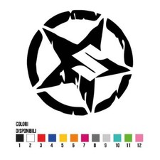 Adesivo Stella Army Suzuki - Casco Codone Serbatoio Parafango