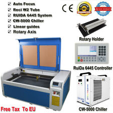 Macchina per incisione laser 100W 1060 CO2 REC W2 tubo Ruida 6445 controller Polonia stock