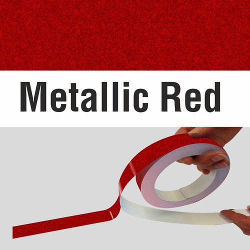 Gessato rosso metallizzato per - gessato,