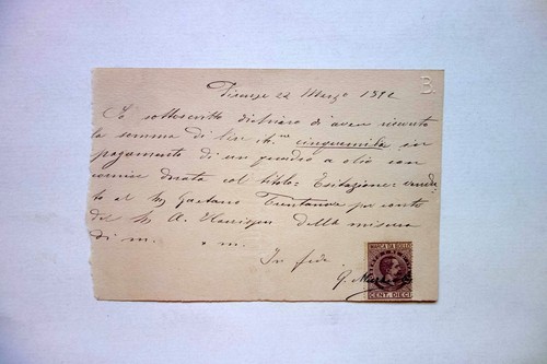 Autografo giovanni muzzioli - giovanni,