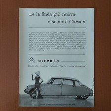 CITROEN ID DS advertising Pubblicità rivista d'epoca Citroën Milano 1962 