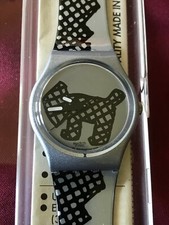 Orologio da polso SWATCH Gent CARODOG (GM147)-NUOVO/NOS-grigio/nero-RARO! Bella arte