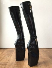 Stivale donna nero zeppa