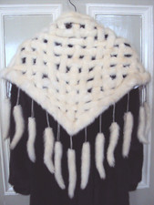 UNICO VISONE BIANCO stola