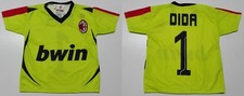 MONDO REPLICA JUNIOR MAGLIA MILAN PORTIERE  2007 2008 DIDA 22  TG. 2 ANNI NUOVO