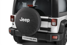 Copri ruota di scorta con logo Jeep bianco