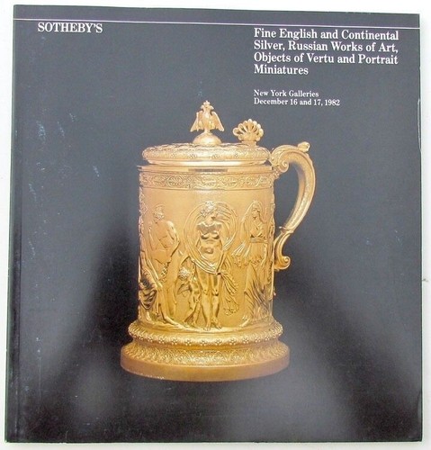 1982 sotheby auction catalogue - auction,