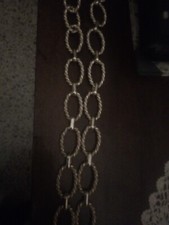 Cintura da donna in metallo dorato,a maglie circolari,vintage anni '80