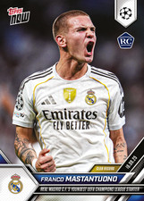 Franco Mastantuono - 2025/26 UCL Topps NOW - Rookie - Club Record