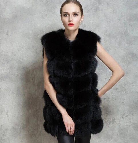 Gilet eco pelliccia volpe - gilet,