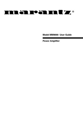 Marantz mm9000 amplificatore - marantz,