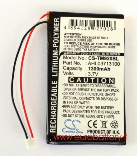 Batteria ricambio per tomtom - batteria,
